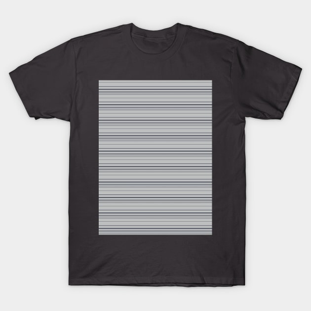 Black and grey striped pattern, pinstripes T-Shirt by craftydesigns